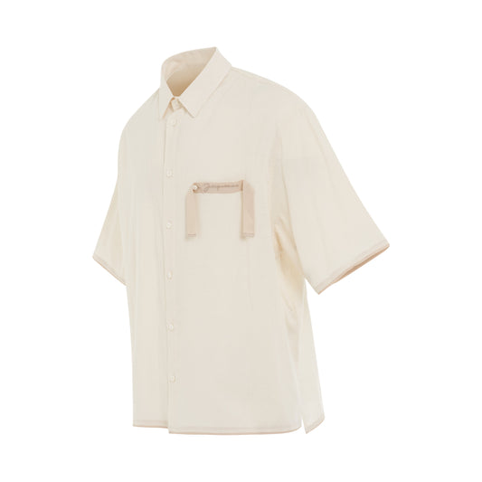 Cabri Short Sleeve Shirt in Off-White