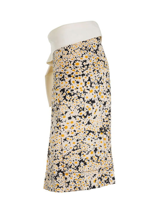 Daisy Print Skirt in Multicolor