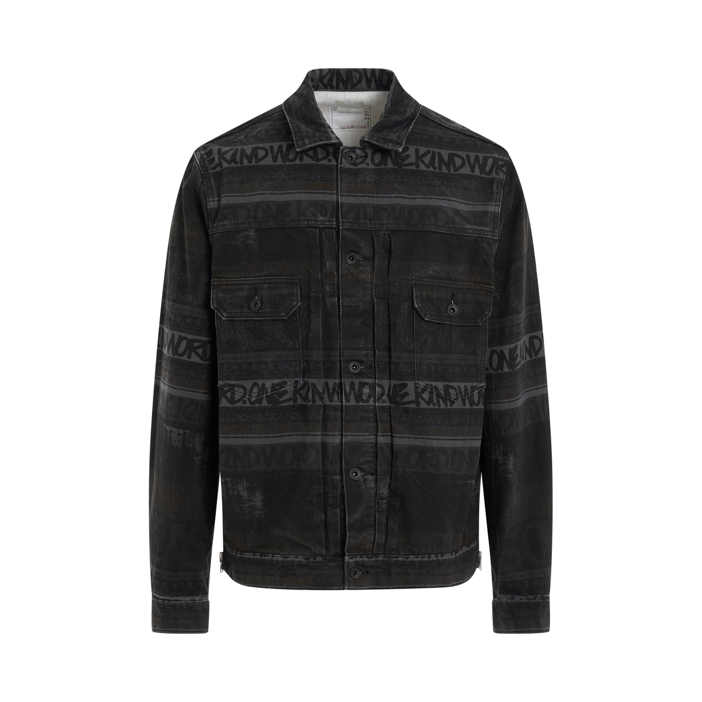 Eric Haze Denim Jacket in Black