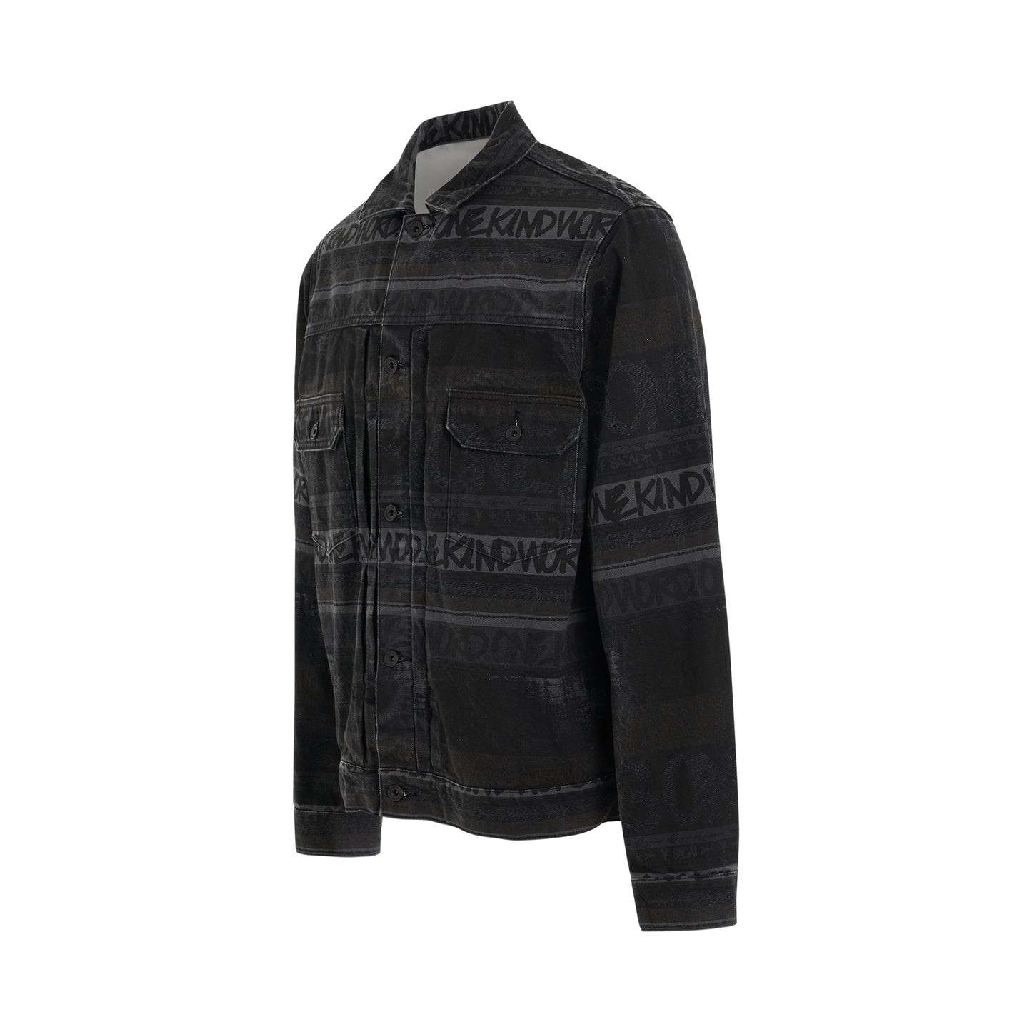 Eric Haze Denim Jacket in Black