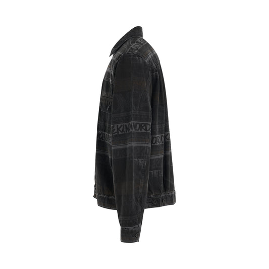 Eric Haze Denim Jacket in Black