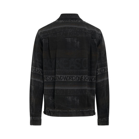 Eric Haze Denim Jacket in Black