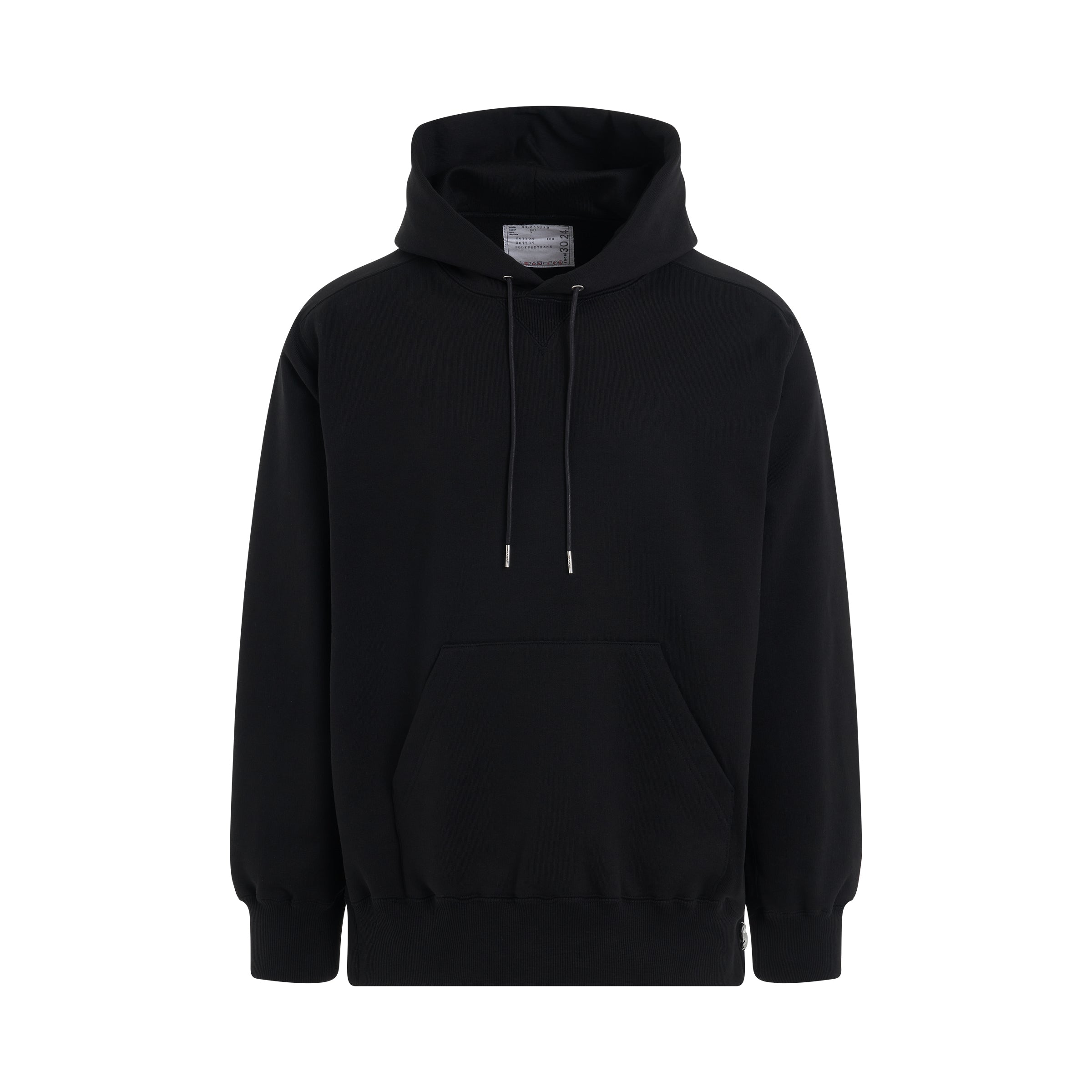 Sweat Jersey Hoodie in Black