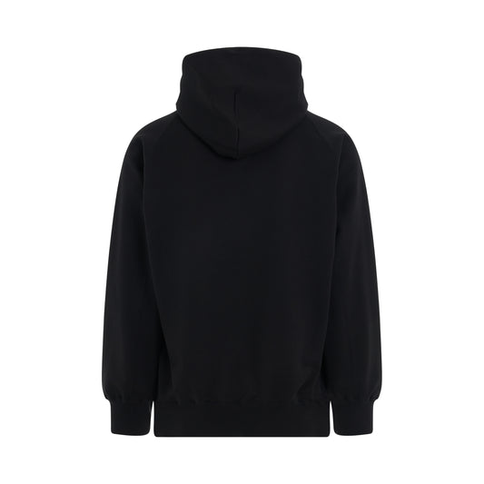 Sweat Jersey Hoodie in Black