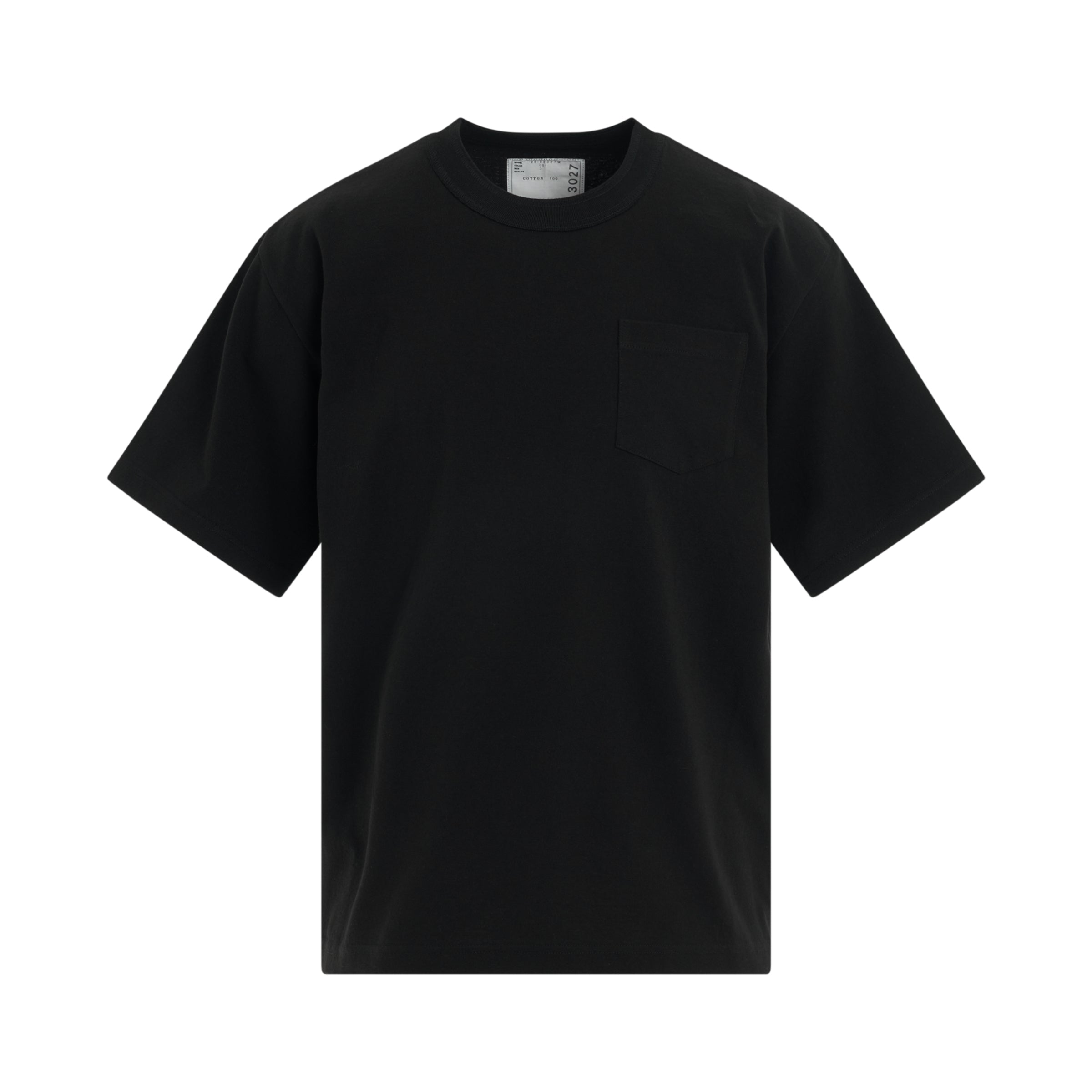 S Cotton Jersey T-Shirt in Black