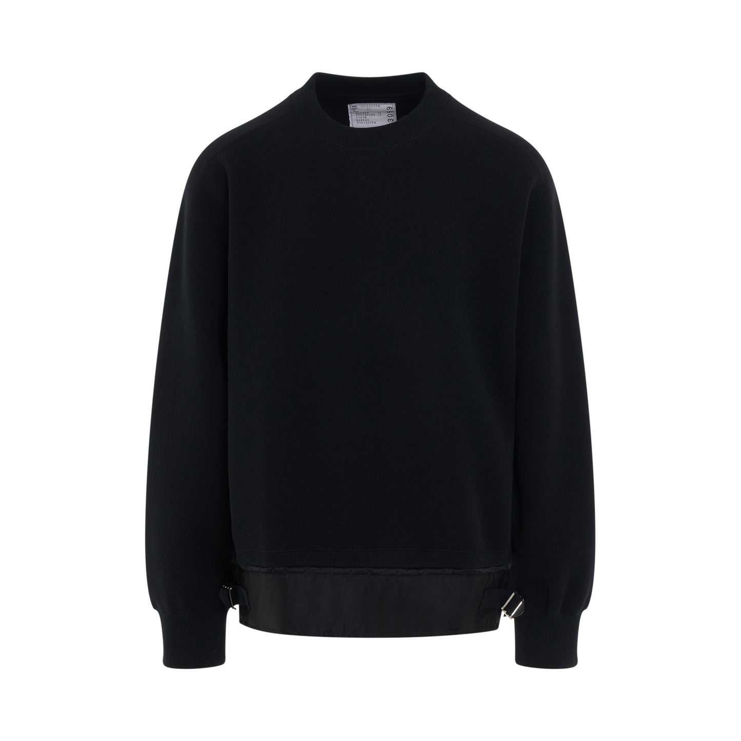 Sponge Sweat x Nylon Twill Pullover in Black