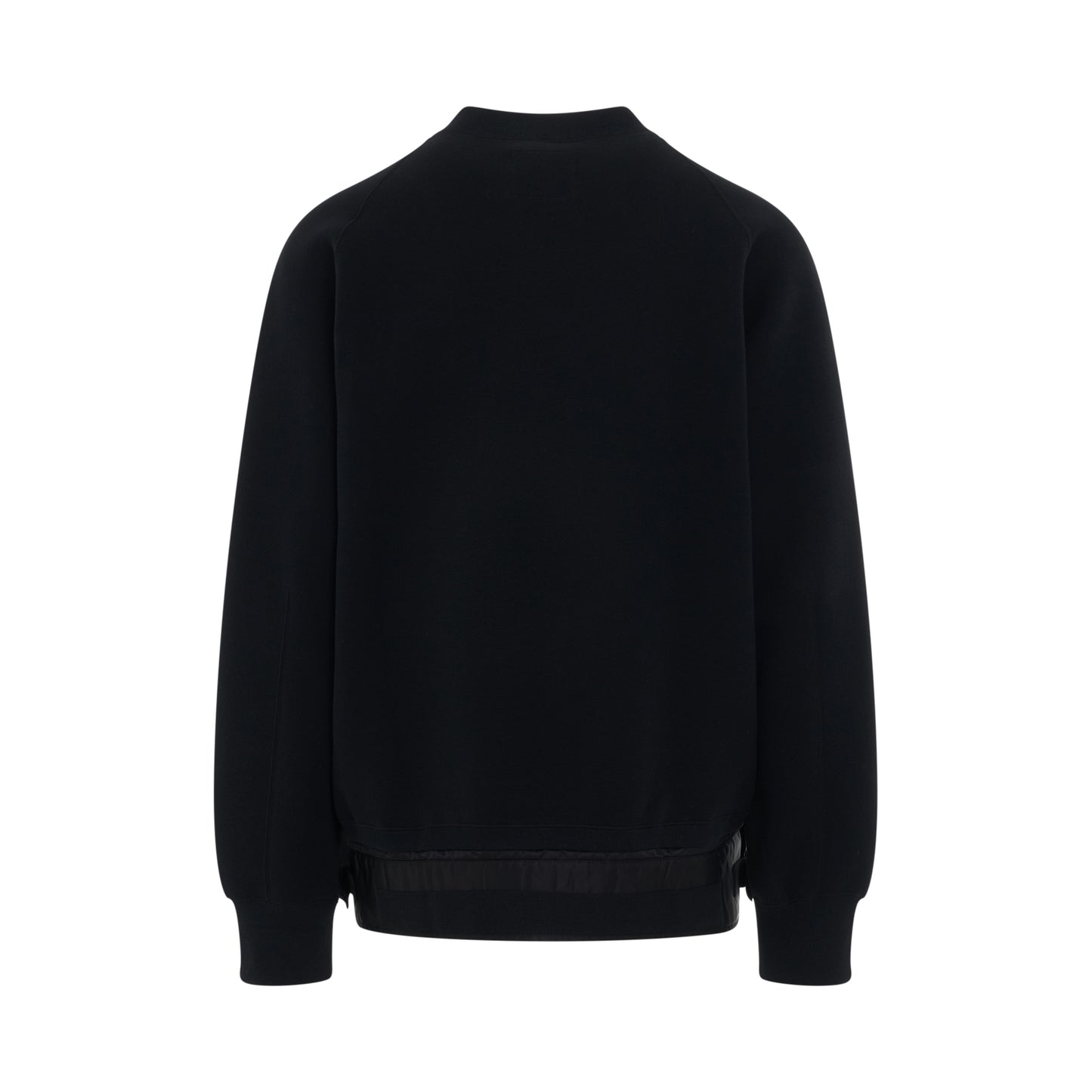 Sponge Sweat x Nylon Twill Pullover in Black