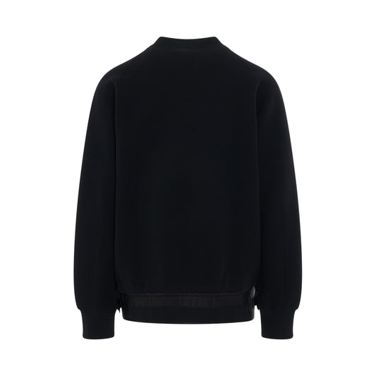 Sponge Sweat x Nylon Twill Pullover in Black