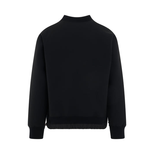 Suiting Bonding Pullover in Black