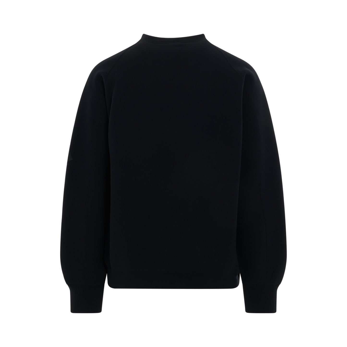 Sponge Sweat Zip Pullover in Black