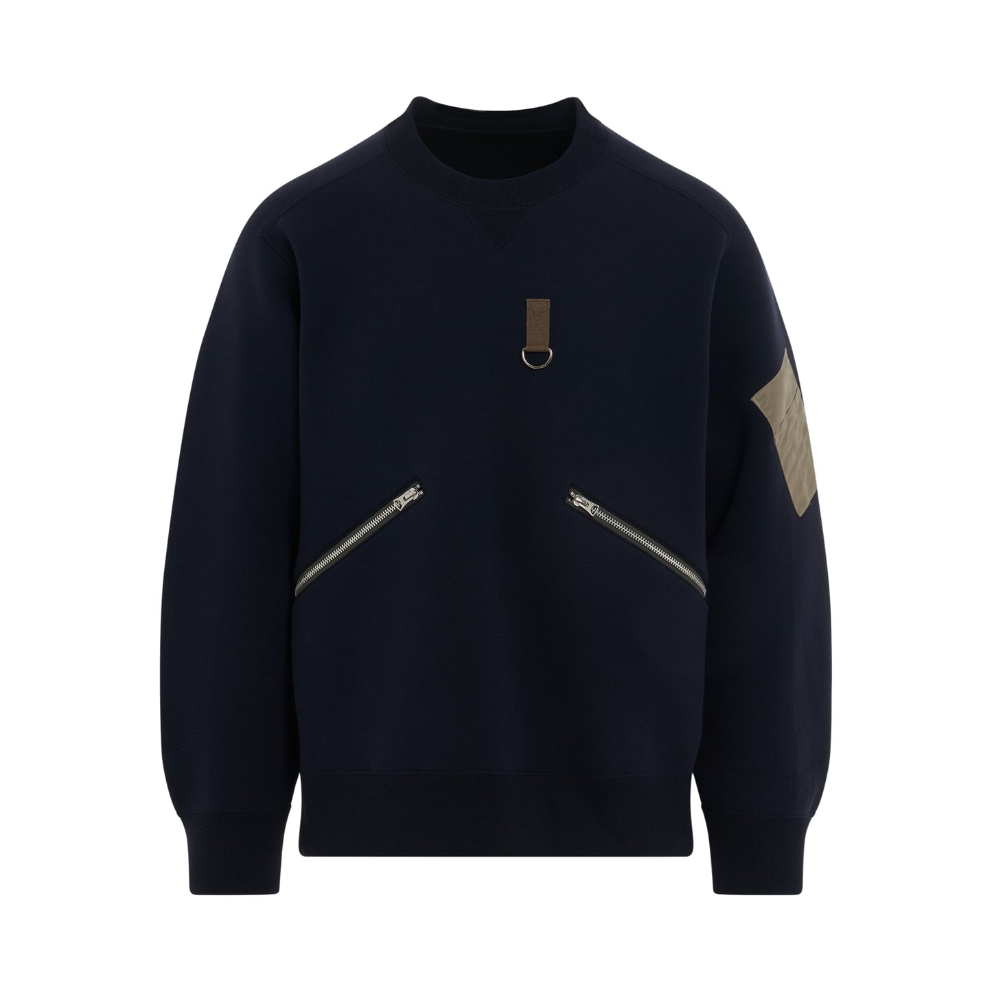 Sponge Sweat Zip Pullover in Navy