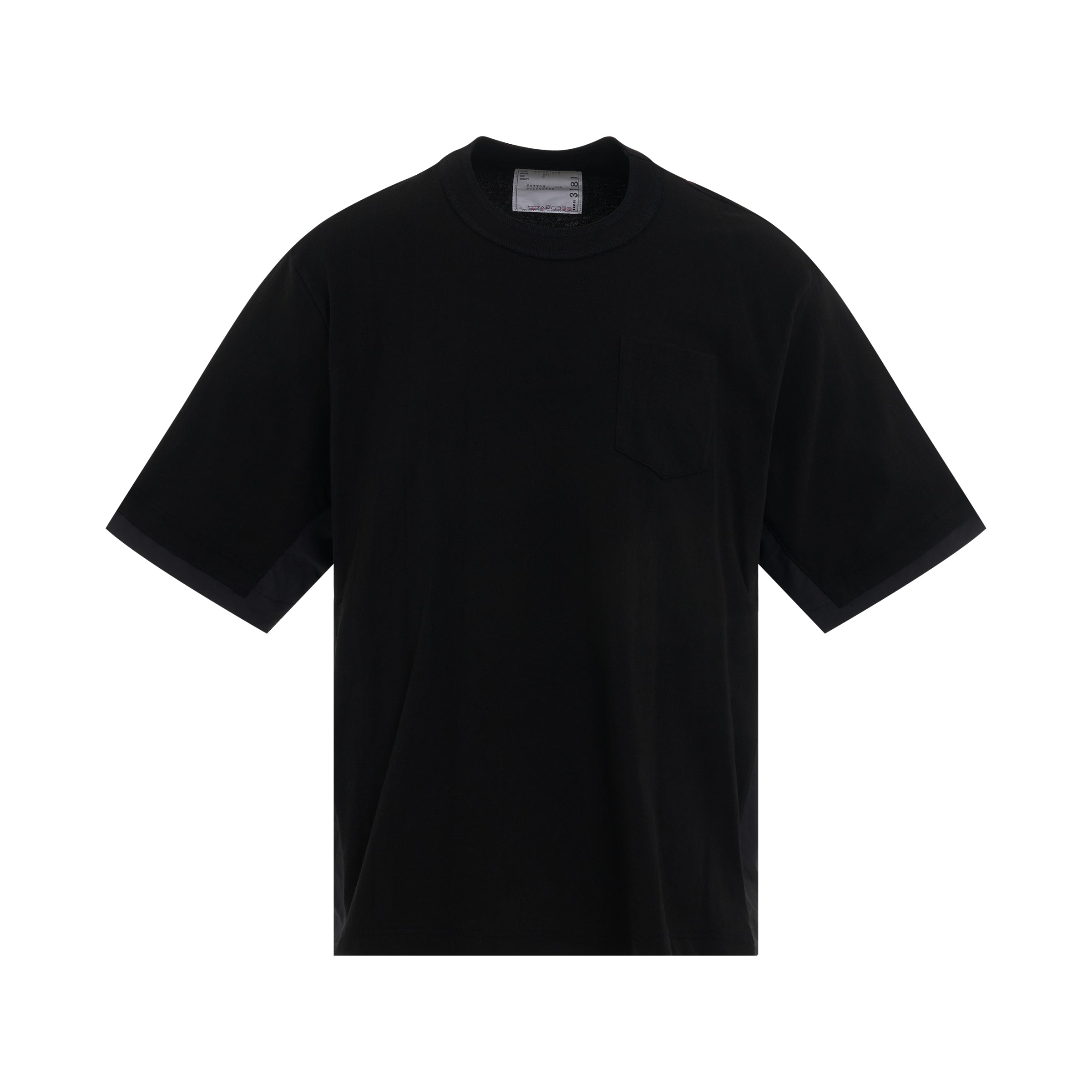 SACAI Classic Cotton Jersey T-Shirt in Black – MARAIS