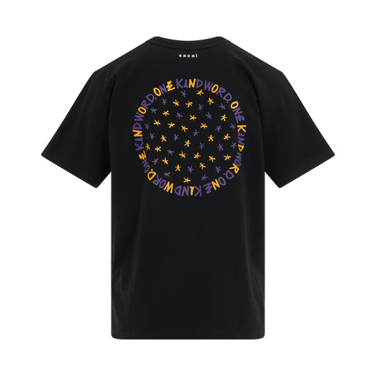 Eric Haze Circle Star T-Shirt in Black