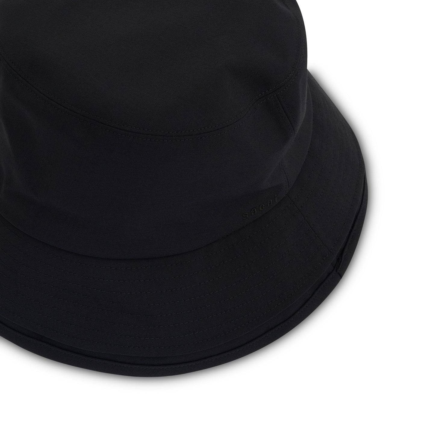 Double Brim Suiting Hat in Black