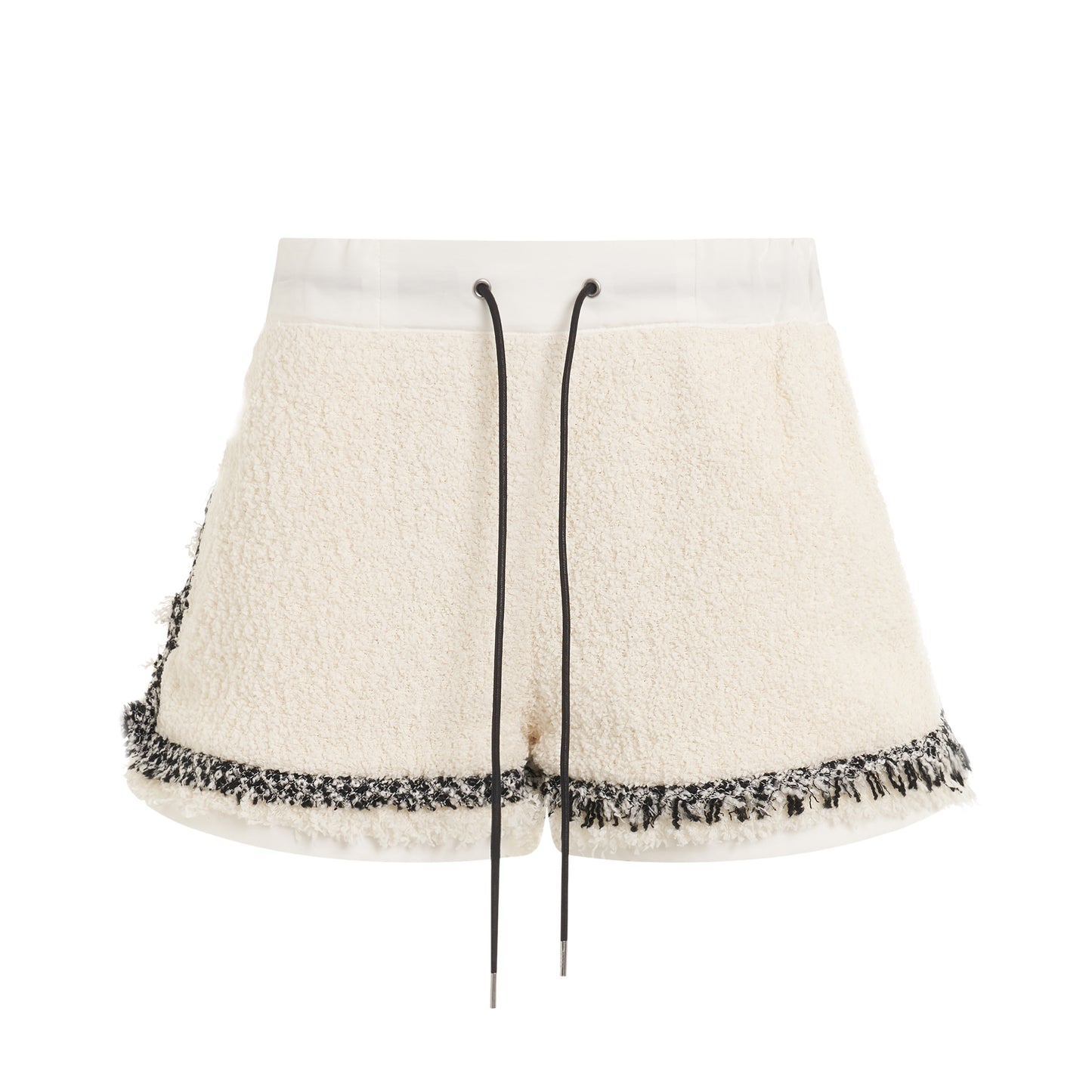 Tweed Shorts in Off White