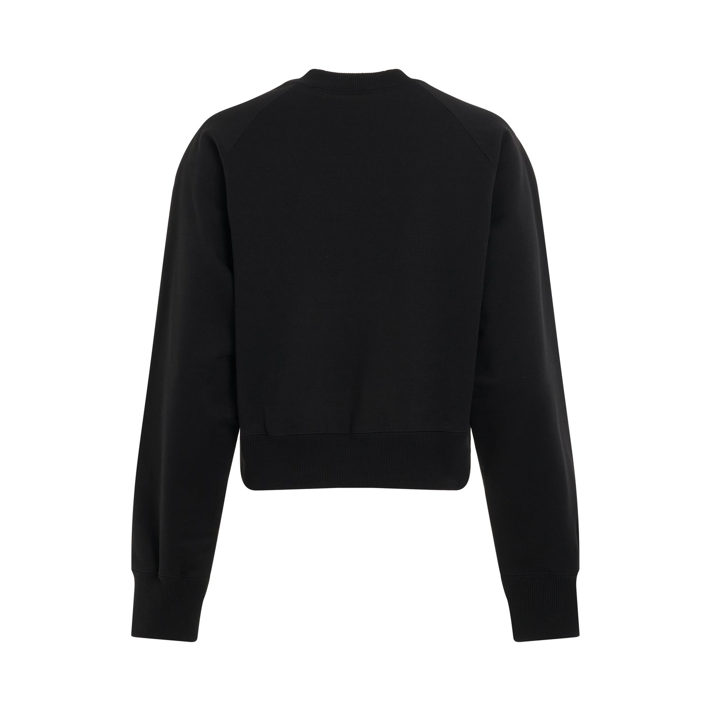 S Sweat Jersey Pullover in Black