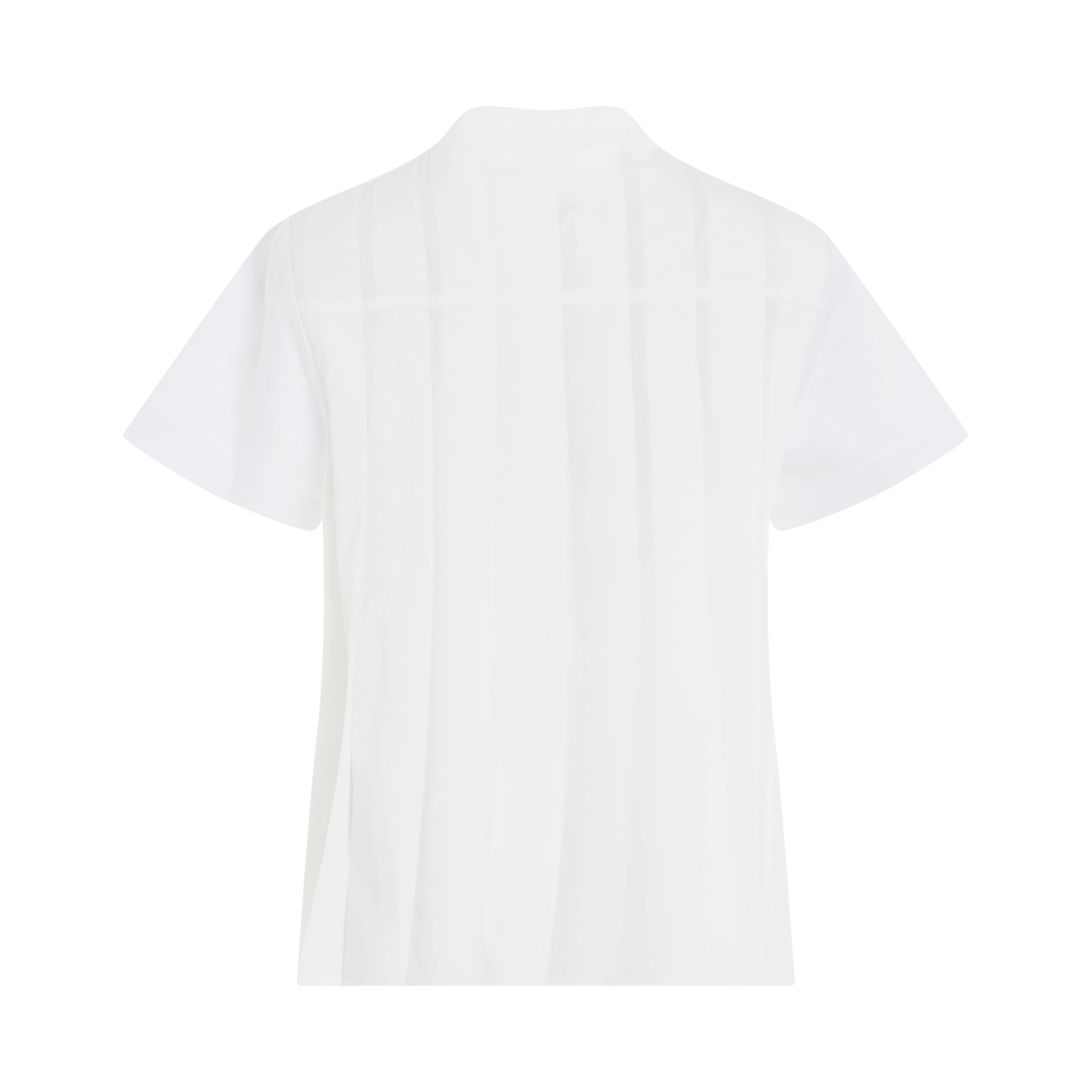 I Got A Feeling Print Side Pleats T-Shirt in Off White