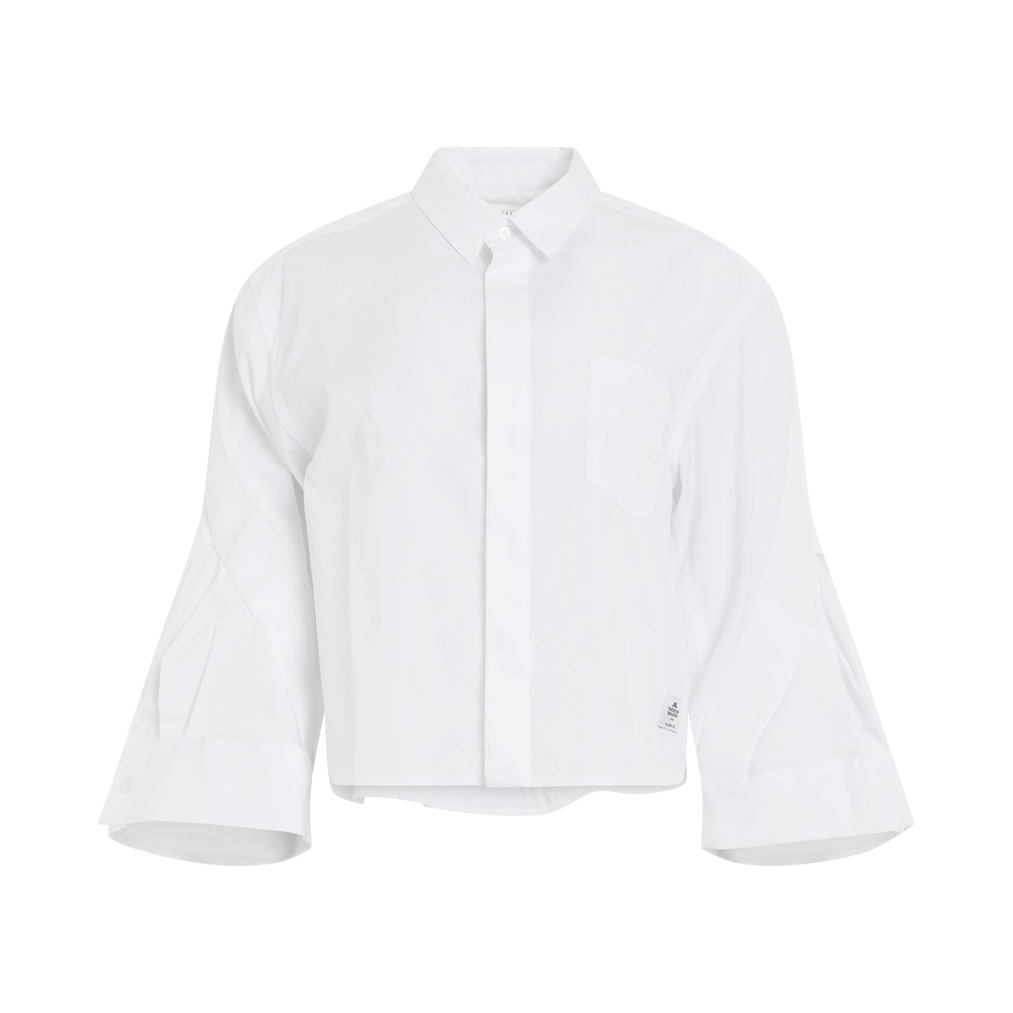 Thomas Mason Cotton Poplin Shirt in Off White