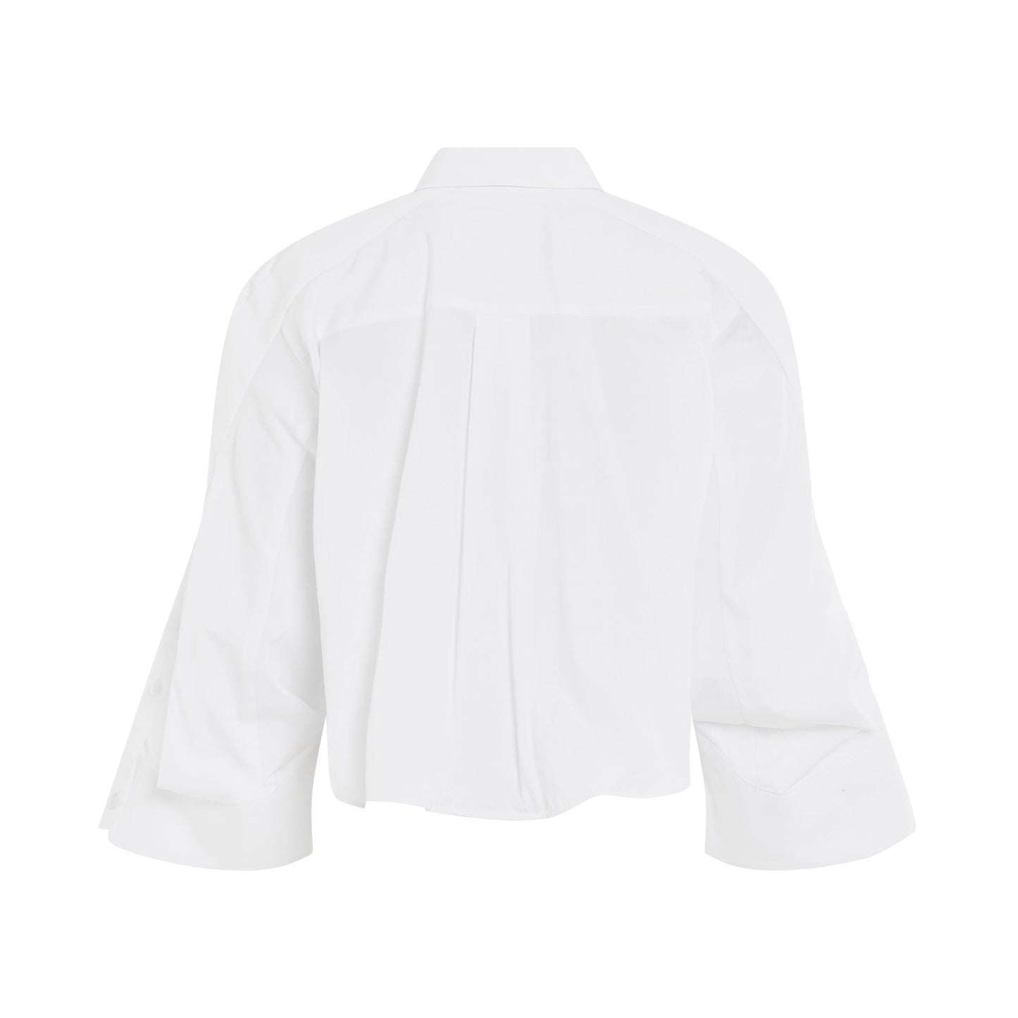 Thomas Mason Cotton Poplin Shirt in Off White