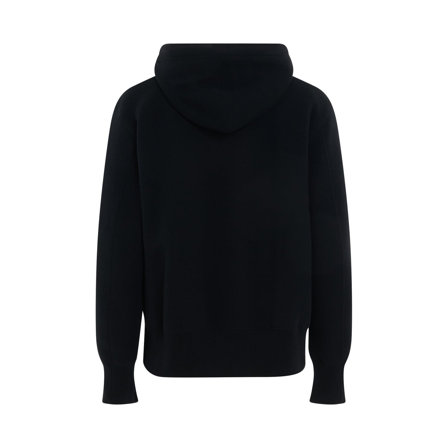 Sponge Sweat Side Zip Hoodie in Black