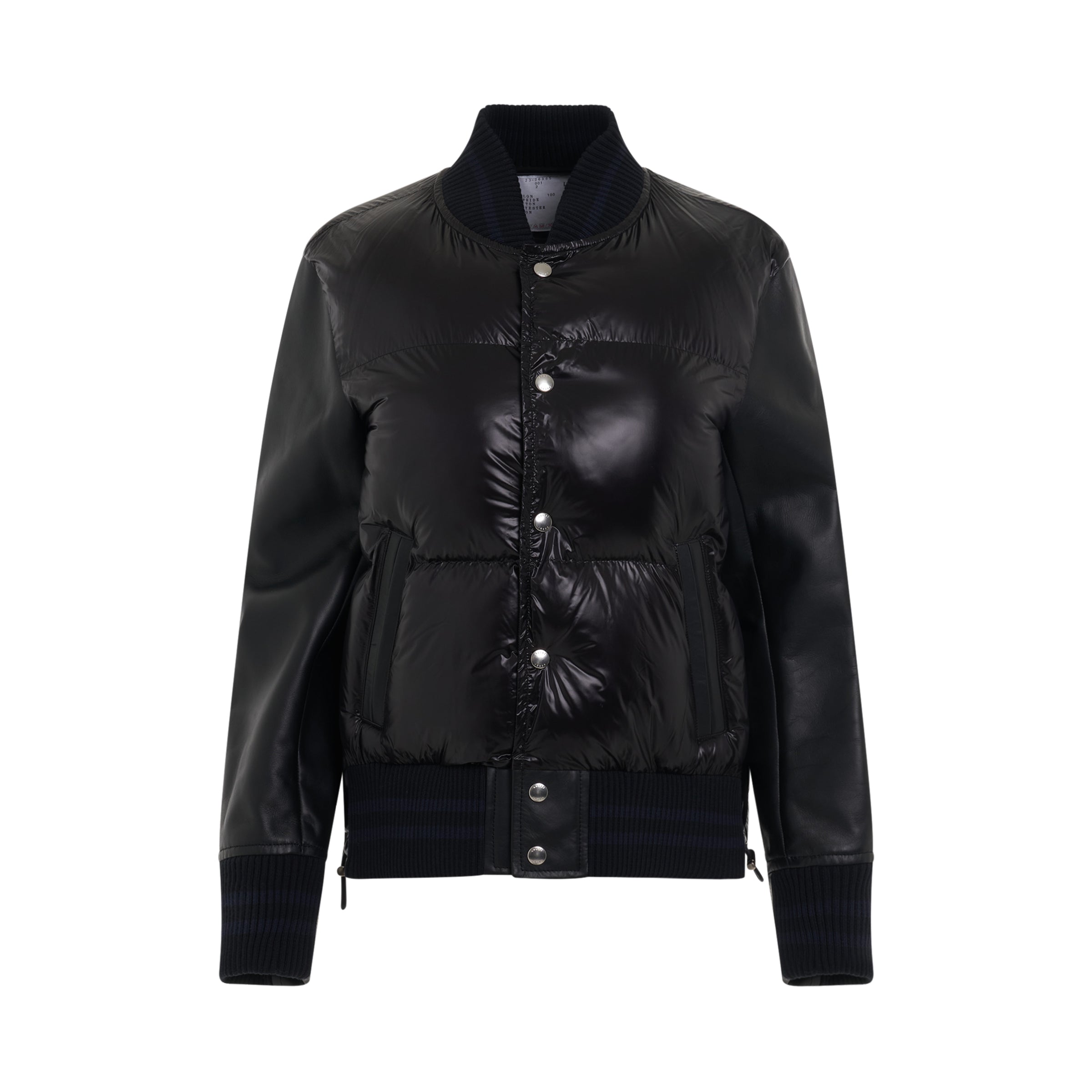 Panelled Quilted Bomber Jacket