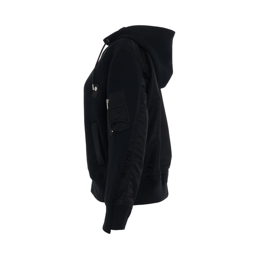 Sponge MA-1 Hoodie in Black