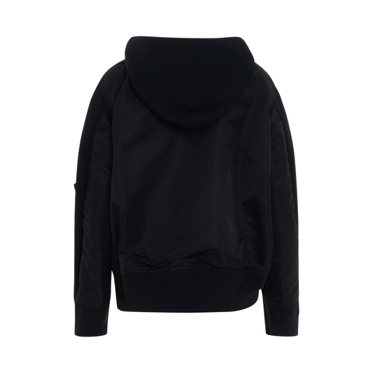 Sponge MA-1 Hoodie in Black