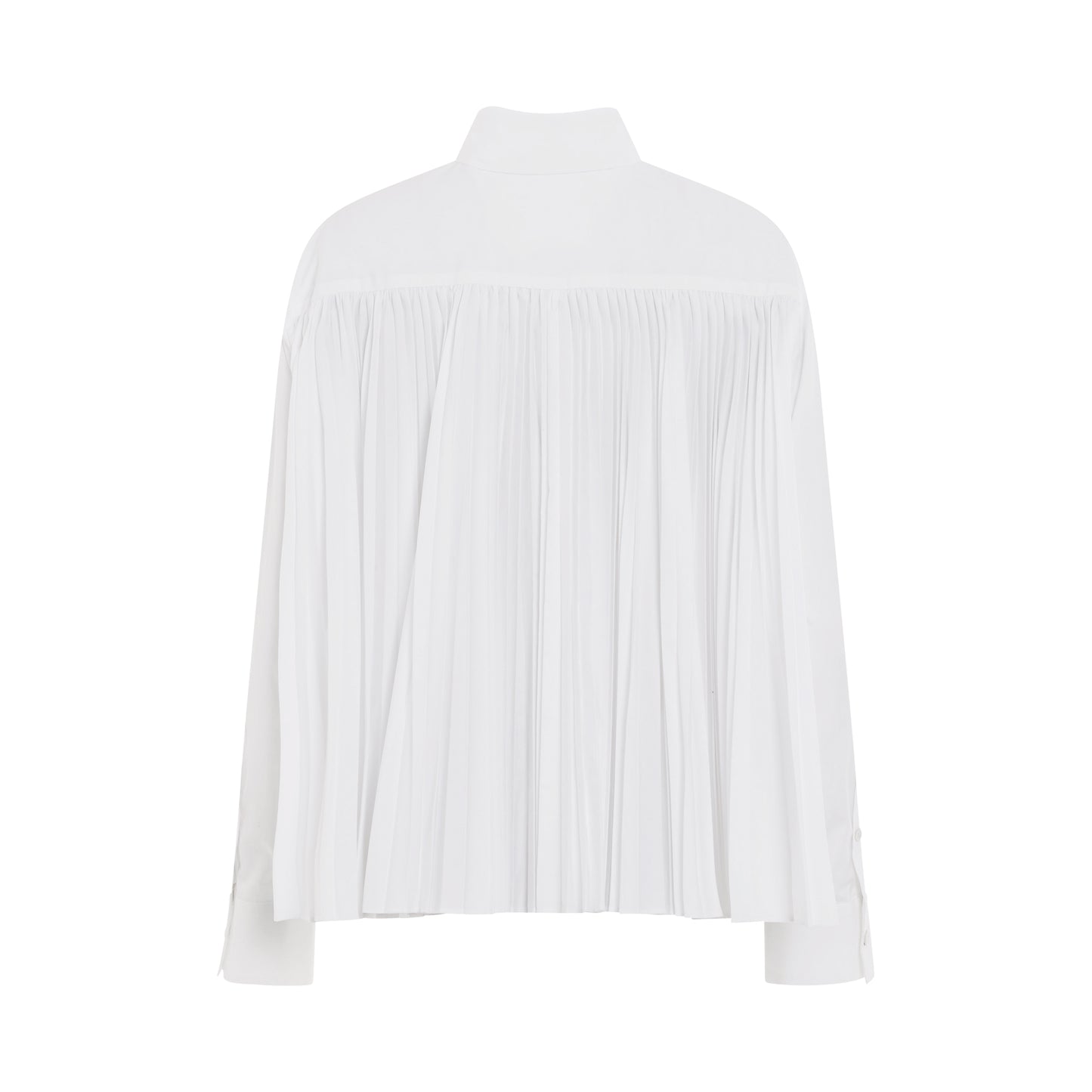 Thomas Mason Cotton Poplin Pocket Shirt in Off White