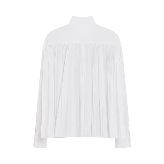 Thomas Mason Cotton Poplin Pocket Shirt in Off White