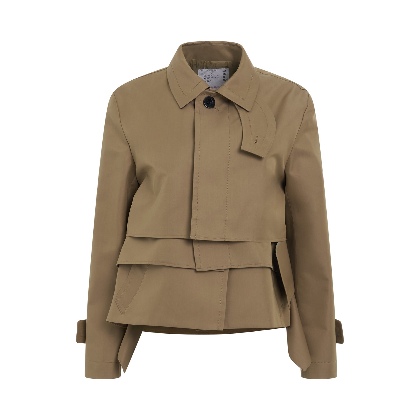 Cotton Gabardine Blouson in Beige