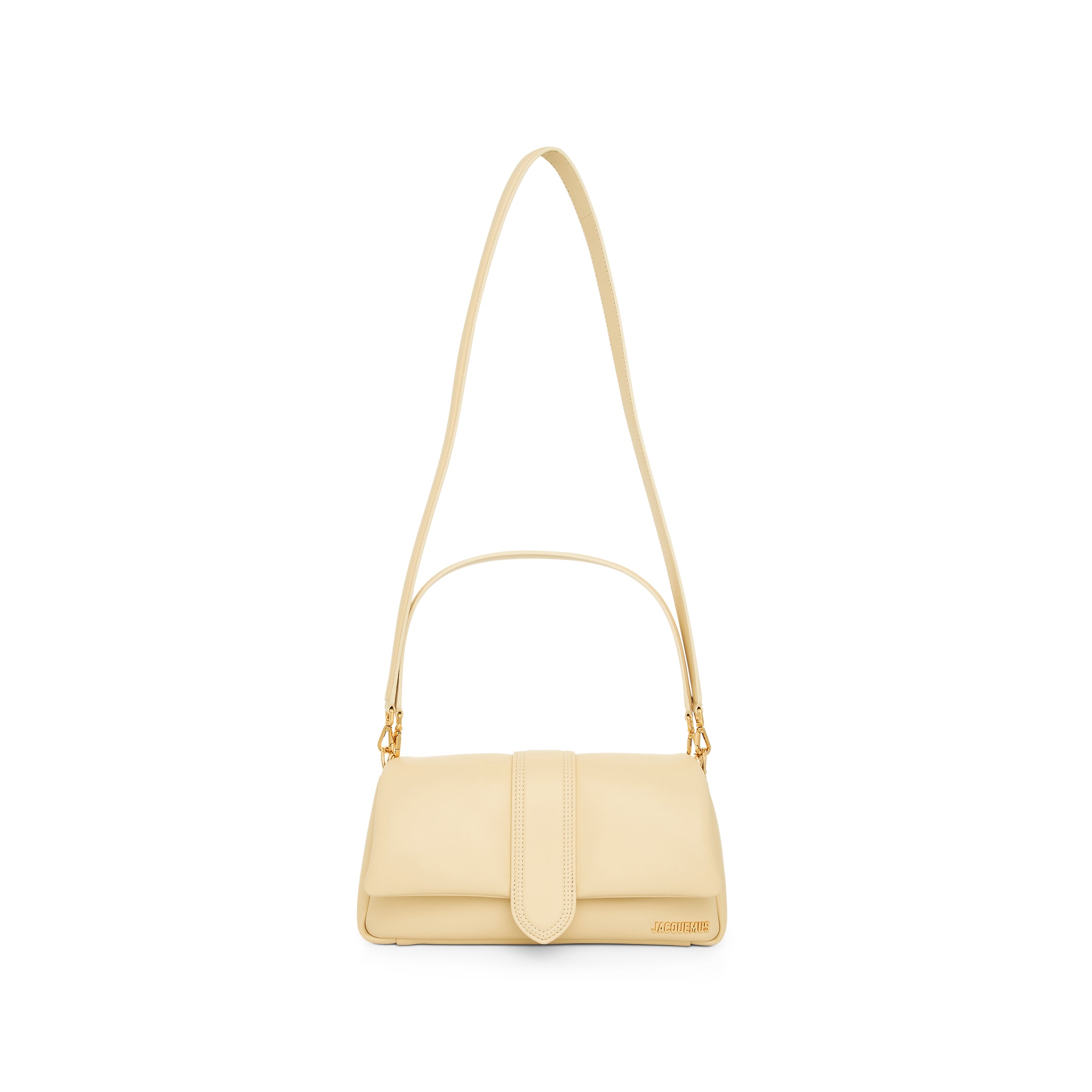 Le Bambimou Leather Bag in Ivory