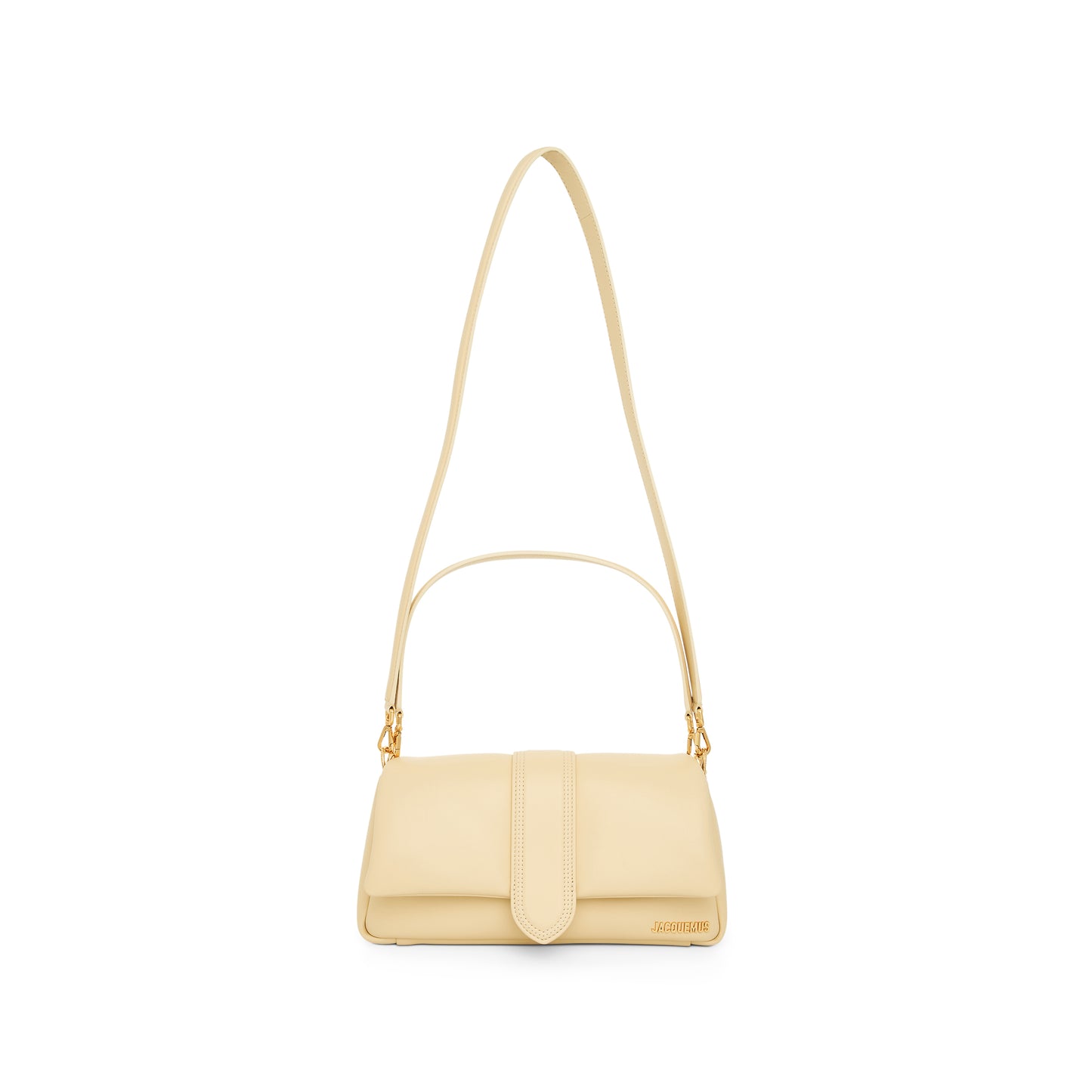 Le Bambimou Leather Bag in Ivory