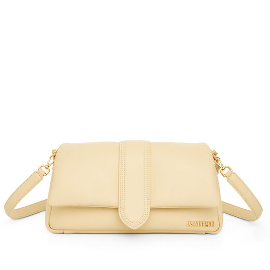 Le Bambimou Leather Bag in Ivory