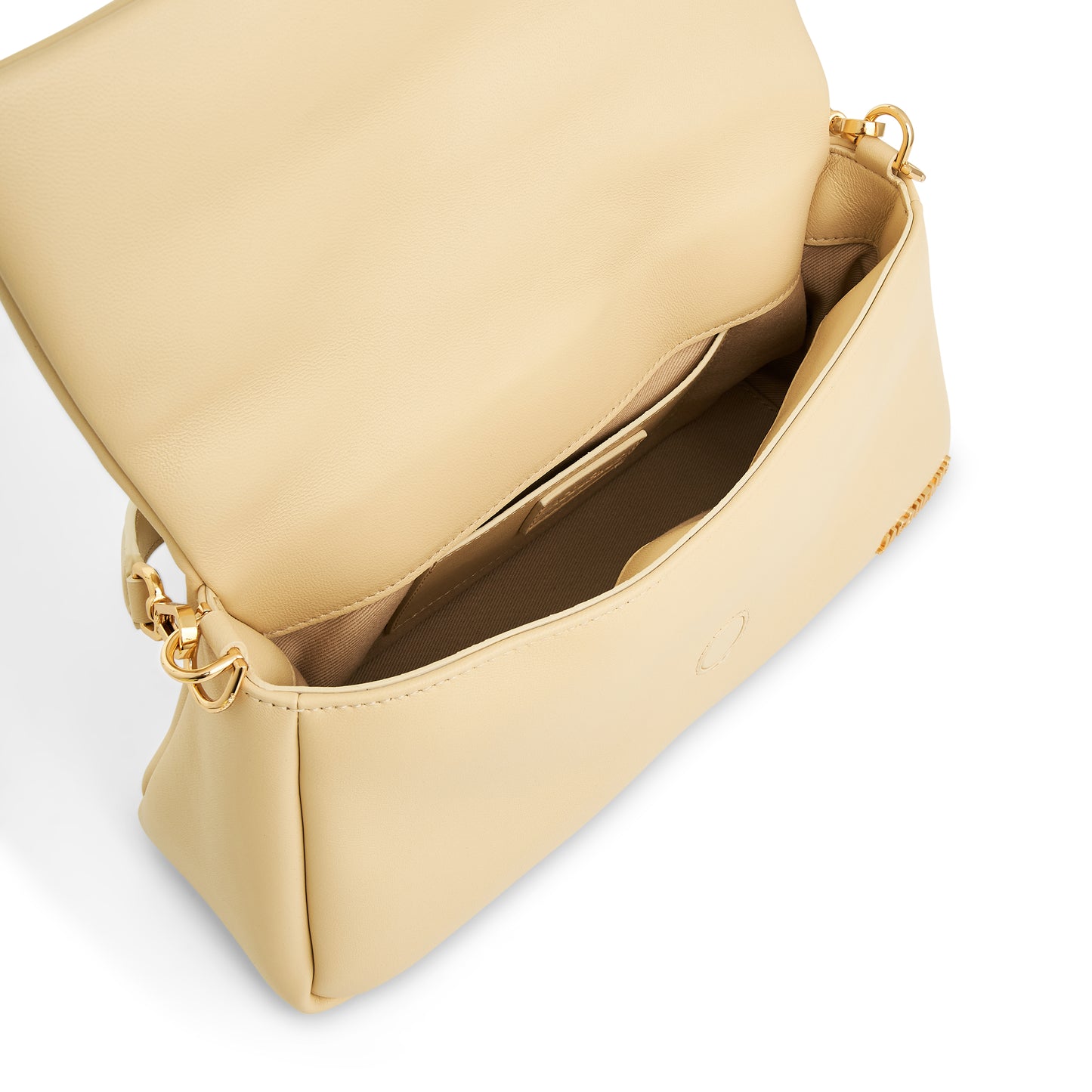 Le Bambimou Leather Bag in Ivory