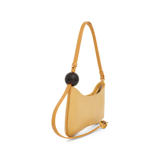 Le Bisou Perle Leather Bag in Dust Yellow