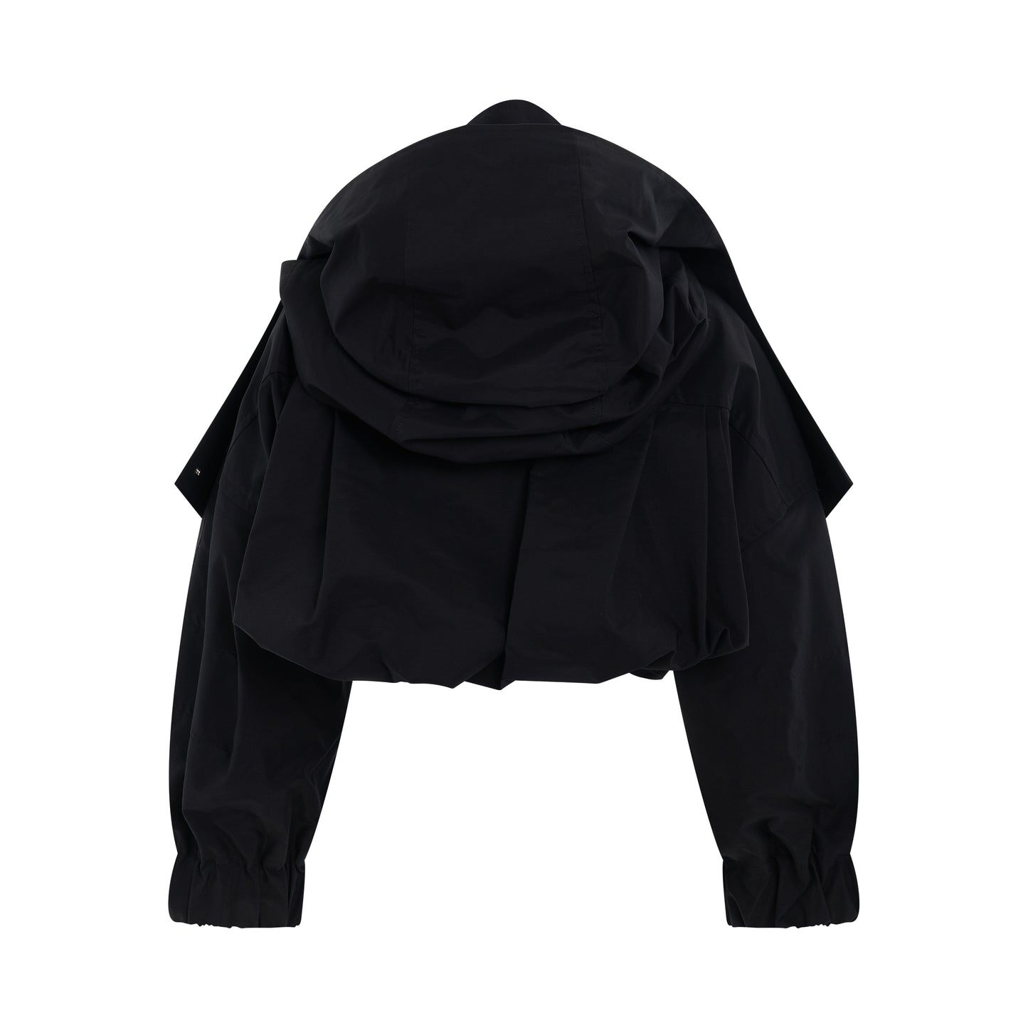 Raphia Crop Jacket in Black