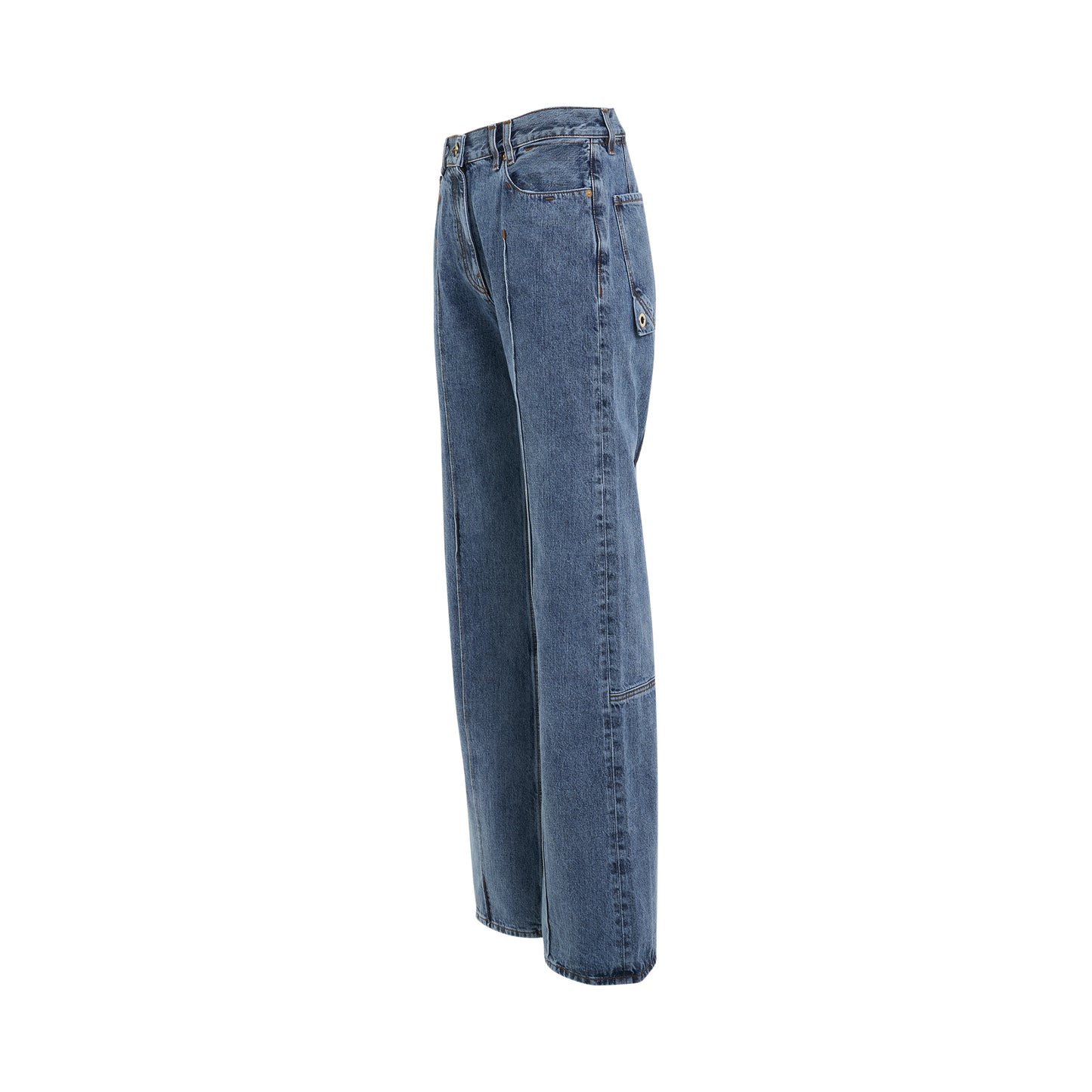 Bordado Denim Jeans in Blue