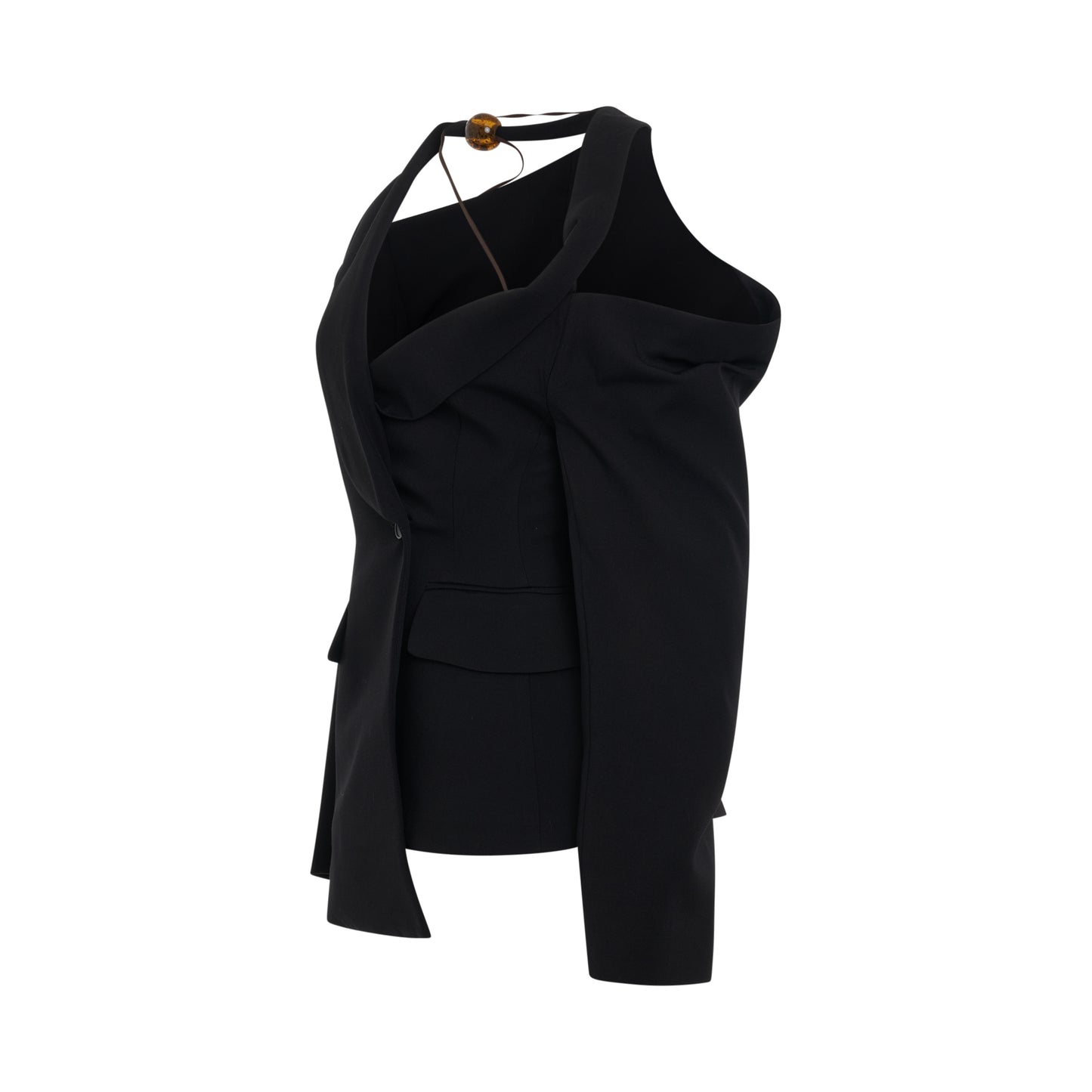 Baska Asymmetric Jacket in Black