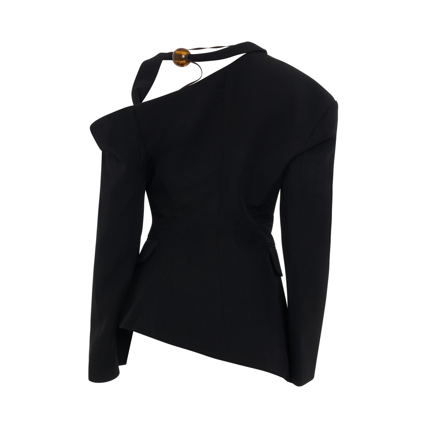 Baska Asymmetric Jacket in Black