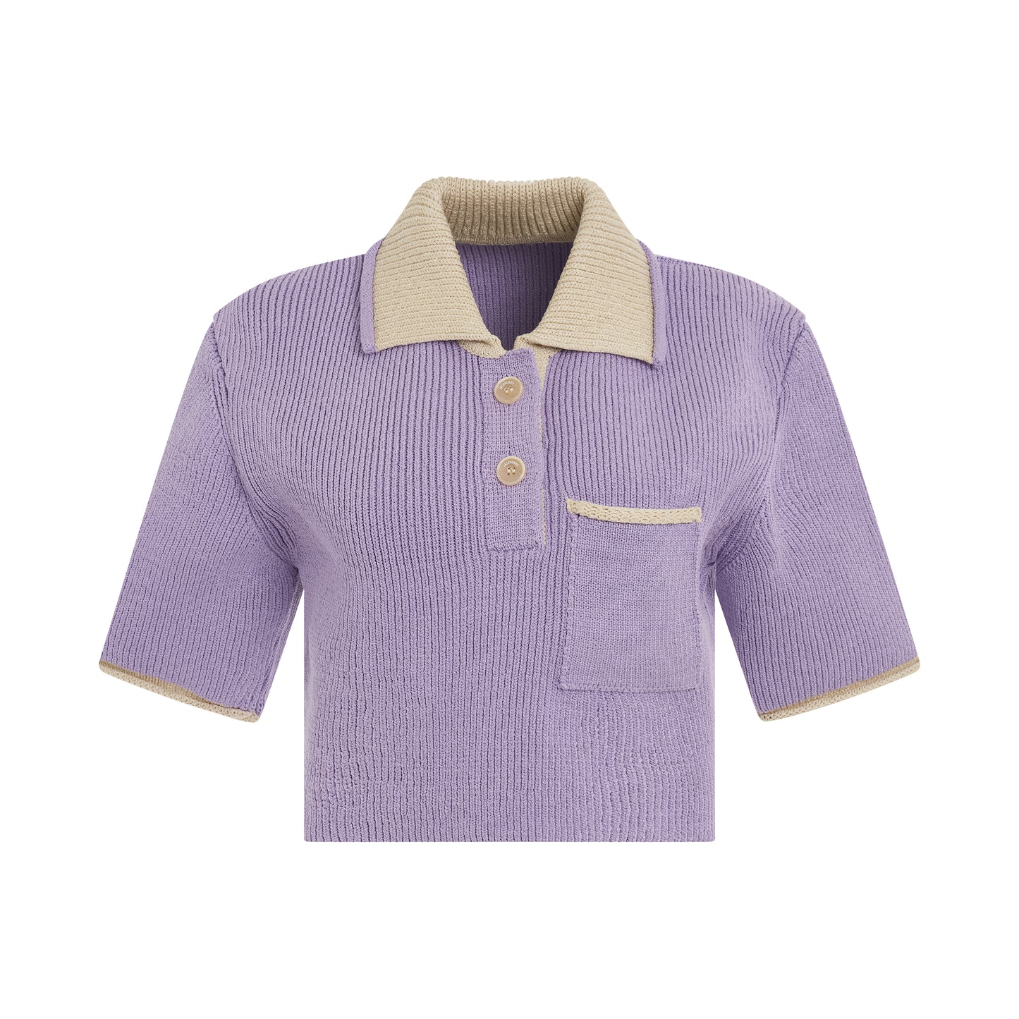 Arco Short Sleeve Polo in Purple