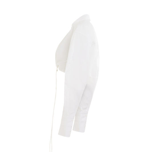 Plidao Crop Shirt in White