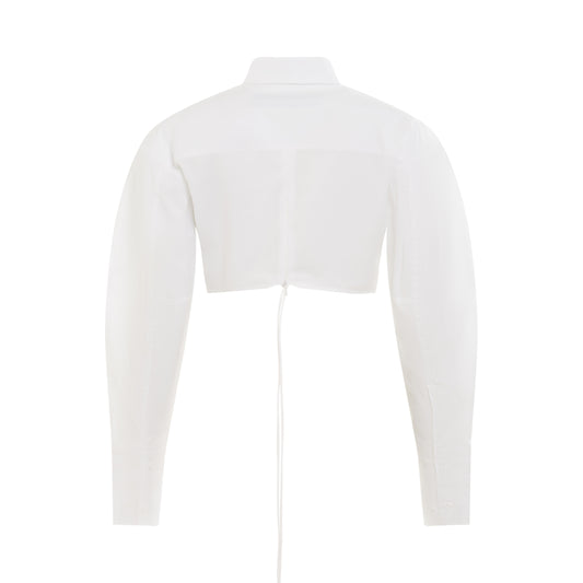 Plidao Crop Shirt in White