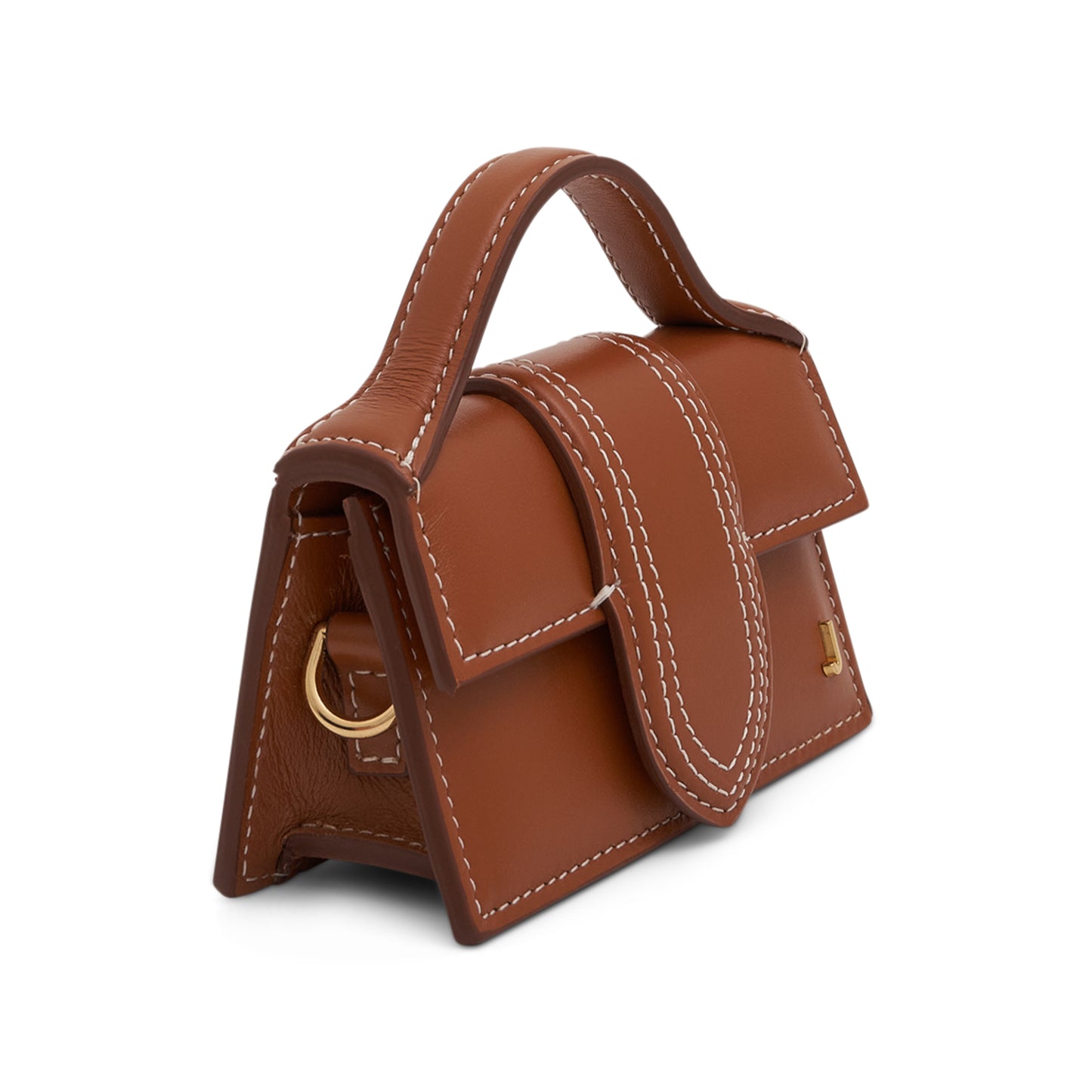 Le Petit Bambino Leather Bag in Light Brown