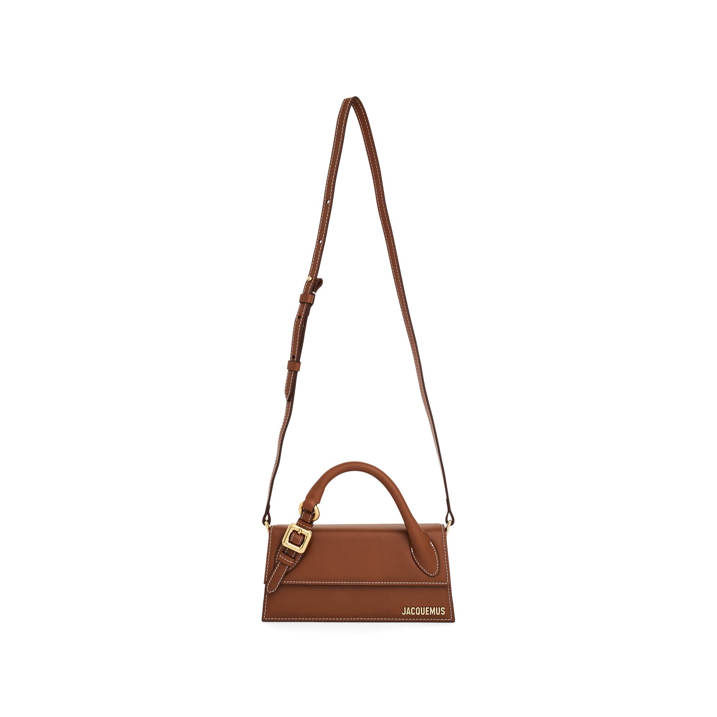 Le Chiquito Long Boucle Leather Bag in Light Brown 2