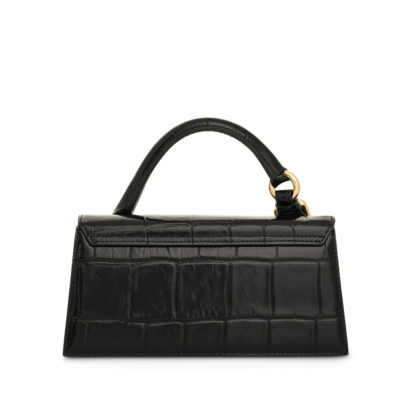 Le Chiquito Long Boucle Leather Bag in Black