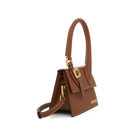 Le Chiquito Moyen Boucle Leather Bag in Light Brown 2