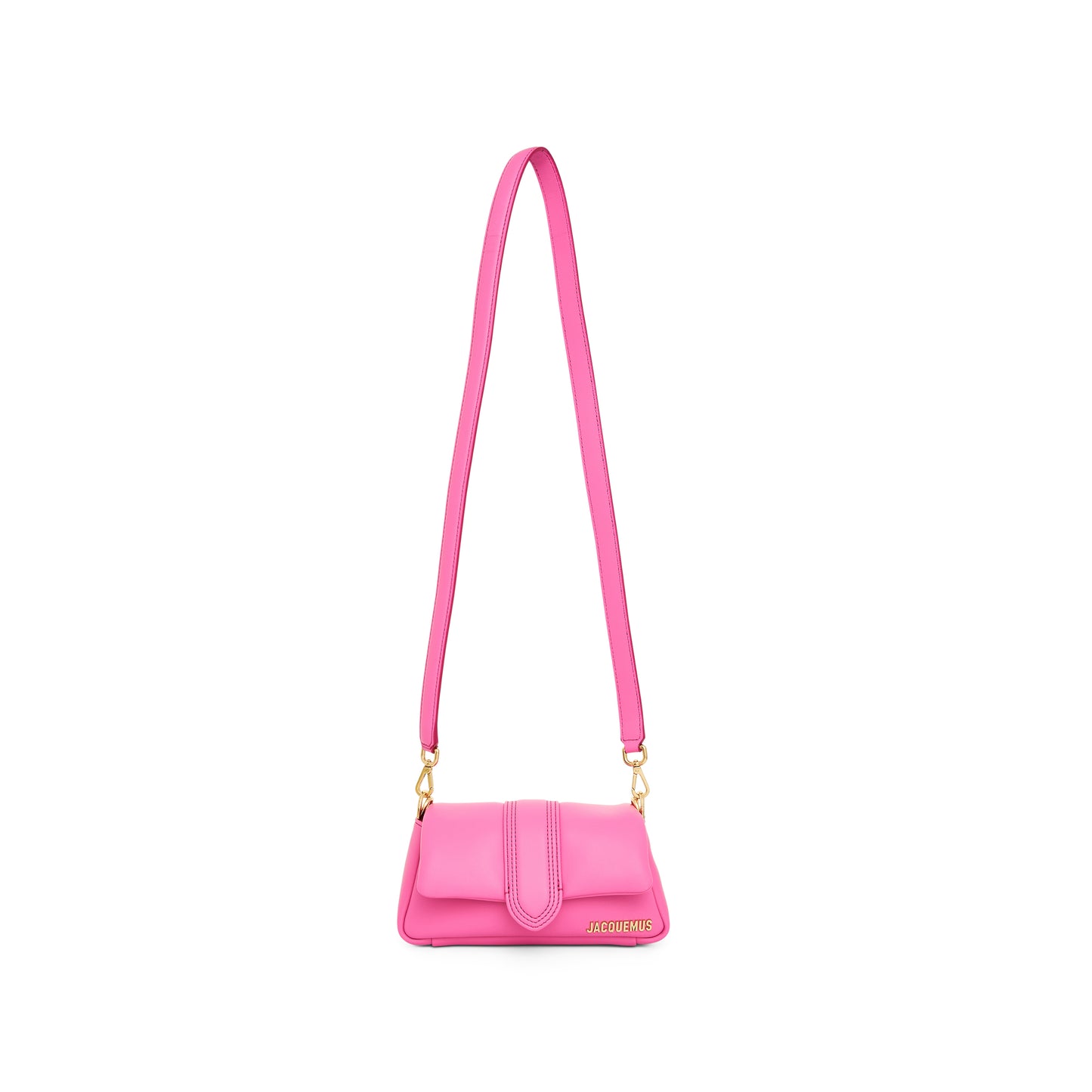 Le Petit Bambimou Leather Bag in Neon Pink