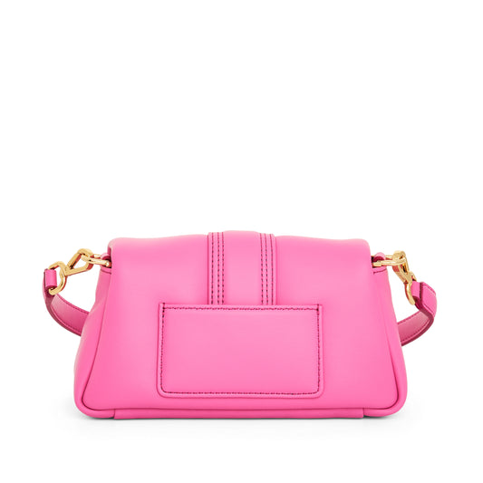 Le Petit Bambimou Leather Bag in Neon Pink