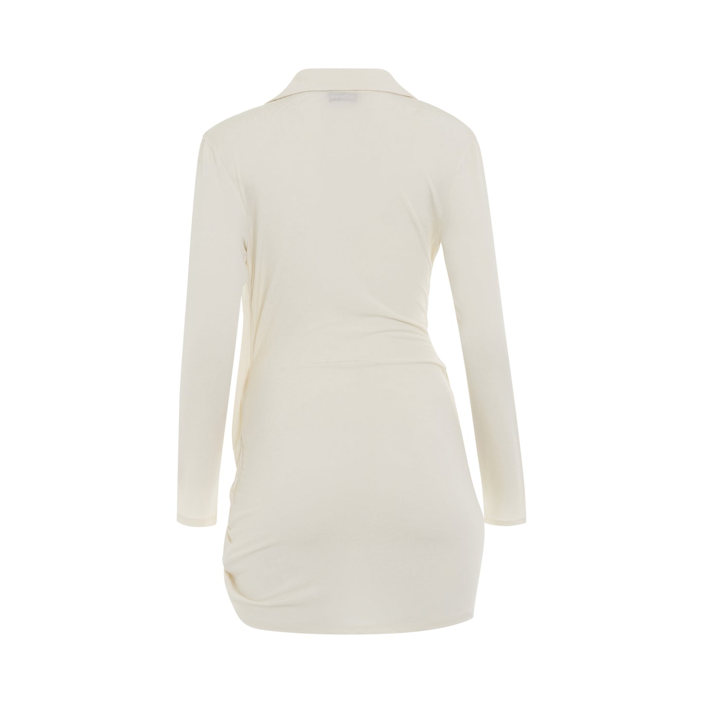 Bahia Twist Jersey Dress in Off-White