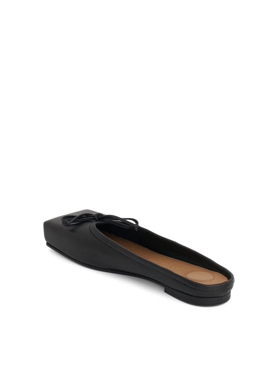 Ballet Flat Mules in Black Back View | JACQUEMUS